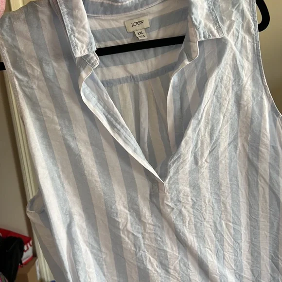 J. Crew factory - women’s linen sleeveless blouse - great condition - size XXL - Picture 6 of 6